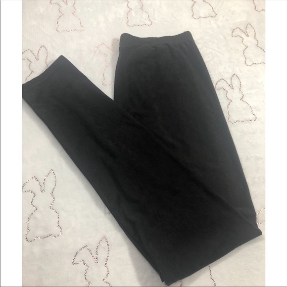 Black Suede Leggings by Kristen Nicole Size M - Picture 5 of 6